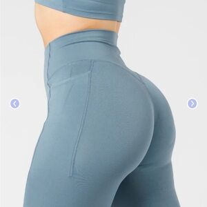 PARAGON set (Slate color) RecStretch Leggings and sports bra